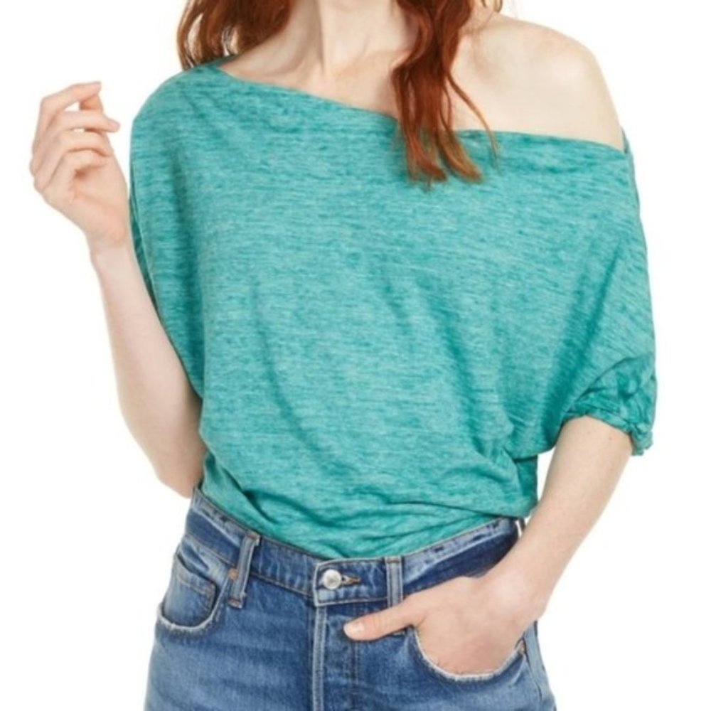 Free People Astrid burnout out tee Small